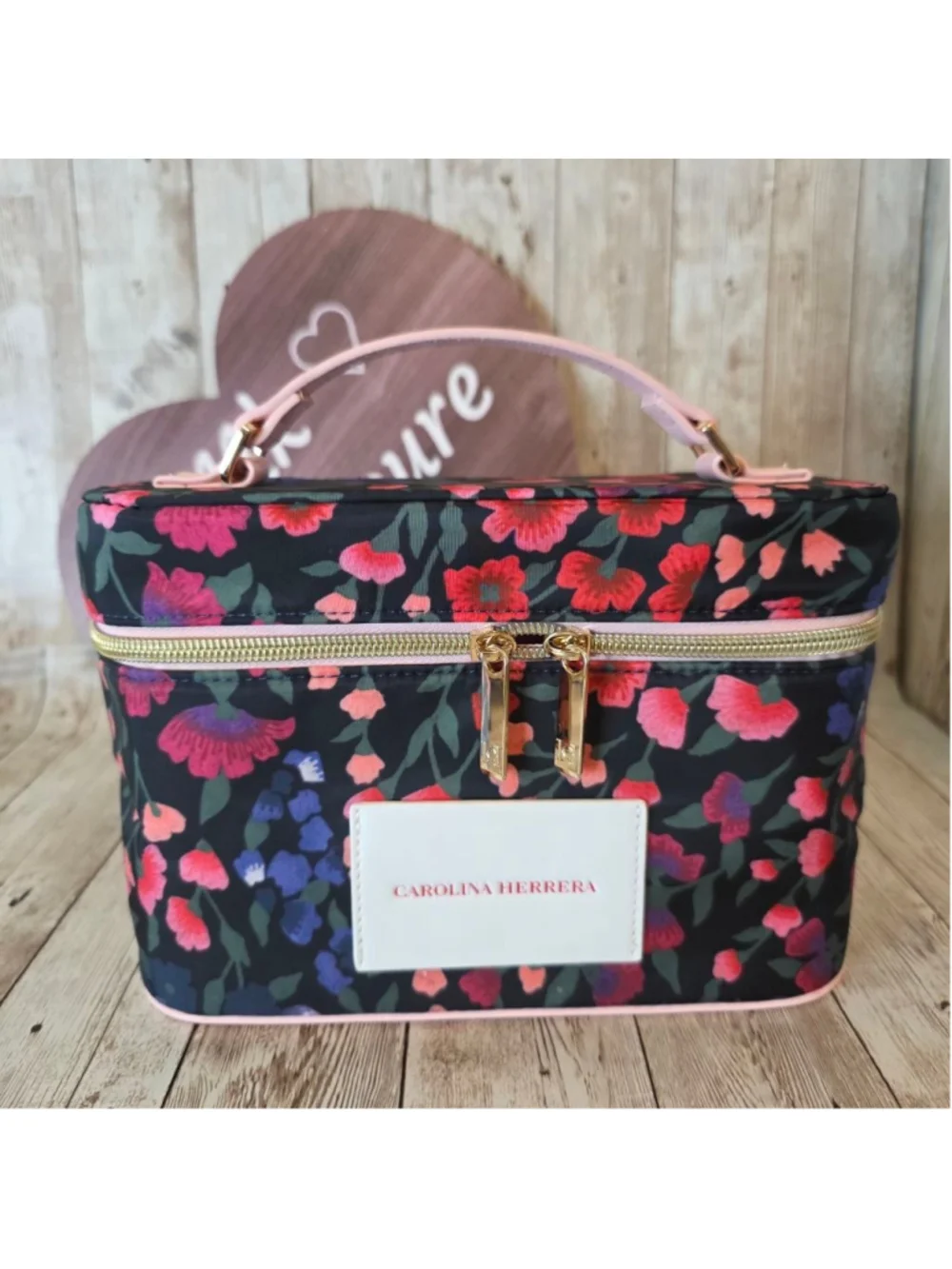Carolina Herrera Floral Cosmetic Bag NWOT